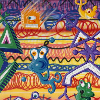 Kenny Scharf, Travel time, 1984. Courtesy of Opera Gallery
