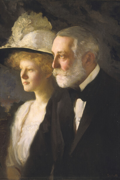 Henry Clay Frick with his daughter, Helen Clay Frick (1910) by Edmund C. Tarbell (1862-1938) National Portrait Gallery, Smithsonian Institution NPG.81.121
