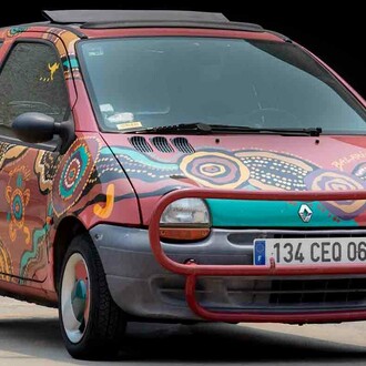 Talking blak to history, artwork in exhibition. Courtesy of the National Museum of Australia