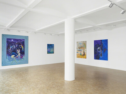 The teachings of the Transhistorical Flamingo, Exhibition view. Courtesy of Pippy Houldsworth Gallery