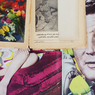 Hannah Darabi, How to marry a millionaire, "Mahvashs book of pleasure" (detail), 2024. Courtesy of Photo Elysée