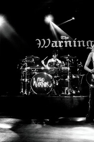 Alejandra (left), Paulina (middle), and Daniela (right) performing as The Warning at the Magazzini Generali venue in Milan, Italy, on the 11th of April, 2024