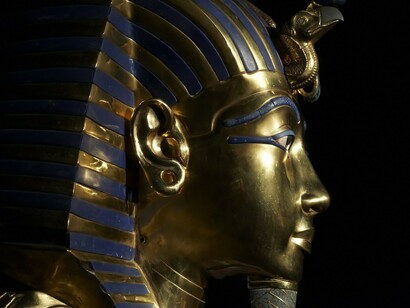 PArte superior del sarcófago del faraón Tutankamón 