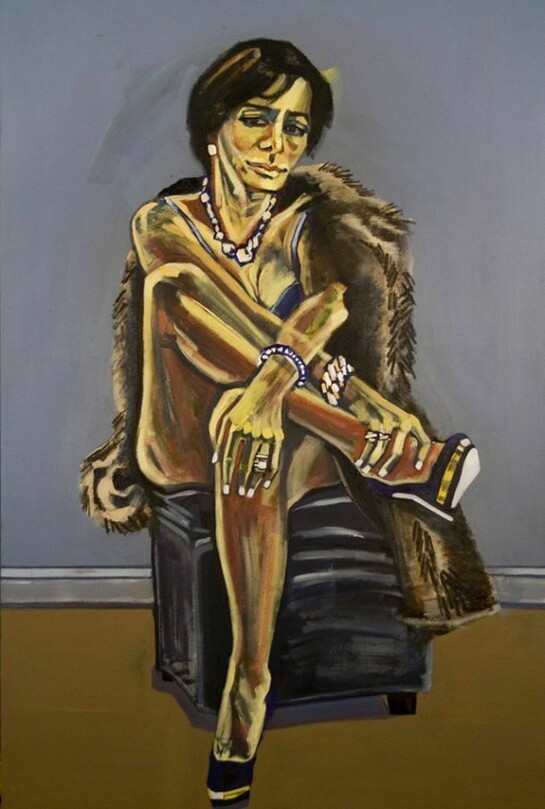 Anna Navasardian, Lilit VII, Acrylic on Canvas, 66 x 42 x 1.5 inches | 168 x 107 x 4 cm