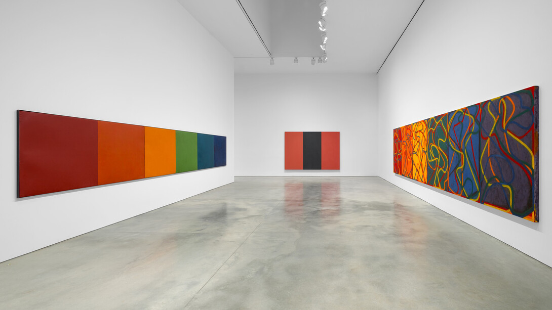 Brice Marden, I am plane image, exhibition view. Courtesy of Gagosian Gallery