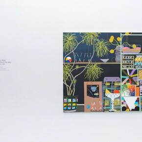 O! 'darkly, deeply, beautifully blue. Courtesy of Eleanor Harwood Gallery