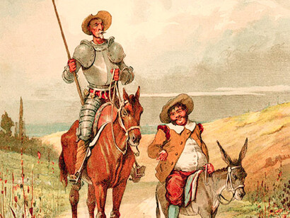 Ilustración de Don Quijote y Sancho Panza