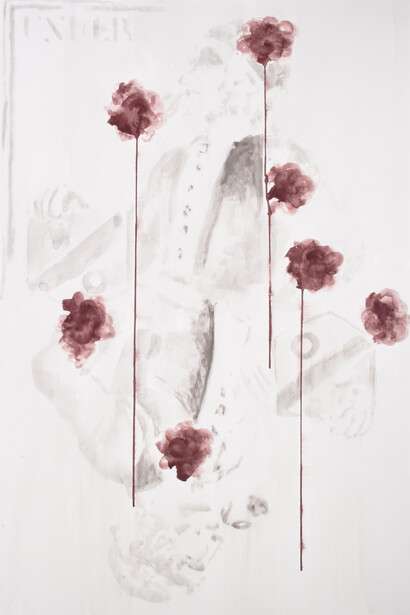 Uwe Wittwer, The King’s Tear (detail), 2014, Watercolour, 74 × 50 cm each © Uwe Wittwer 2015. Courtesy Parafin, London