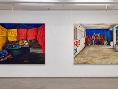 Aban Raza, Nothing human is alien to me, exhibition view. Courtesy of Galerie Mirchandani + Steinruecke