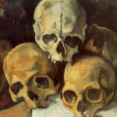 Paul Cezanne, Piramide di teschi