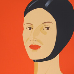 Alex Katz
Bathing Cap (Ada), 2012 Screenprint in thirty-five colors 42 3/4 x 45
