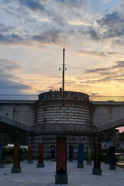 Corrado Veneziano, "Le Georgiche" visione d'insieme, Isola Tiberina, Roma