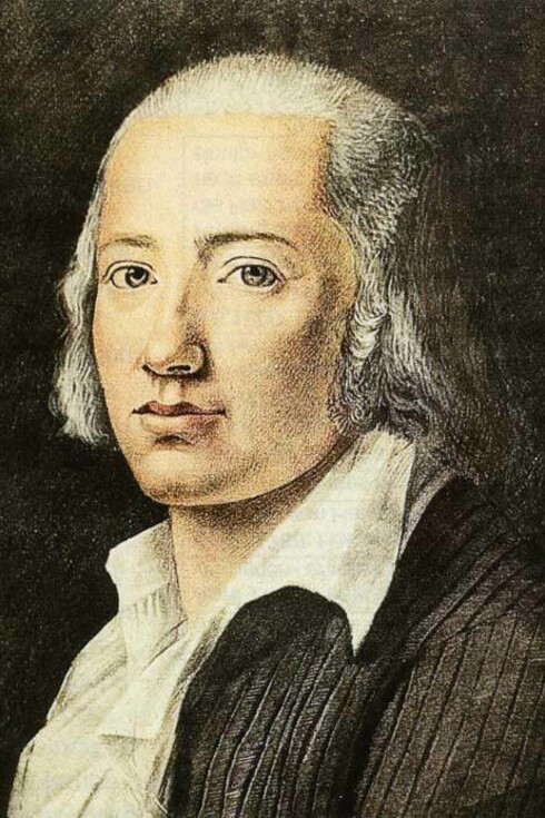 Hölderlin retratado por Franz Carl Hiemer en 1792