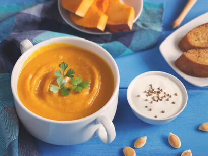 Crema de calabazas. Las verduras de invierno se consolidan y nos piden una cocina más lenta y nutritiva que nos proporcione calor interno