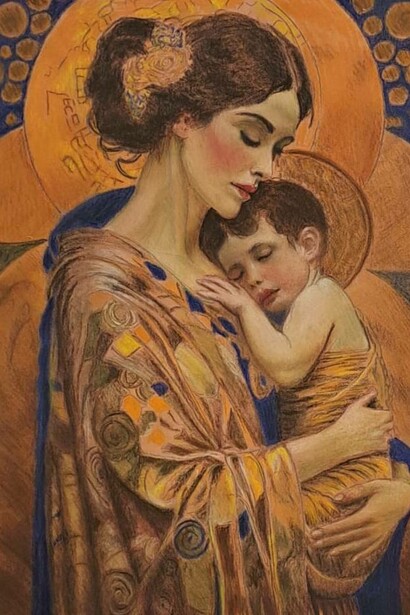 Peppino Fusar Poli, Maternità, foto di Renata Storari