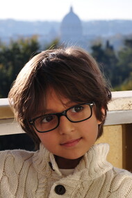 My beautiful brother Gabriel in front of St. Peter's Basilica, Rome, Italy