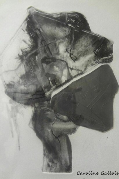 En-visageons Florence, monotype plomb,cm 50x40  
