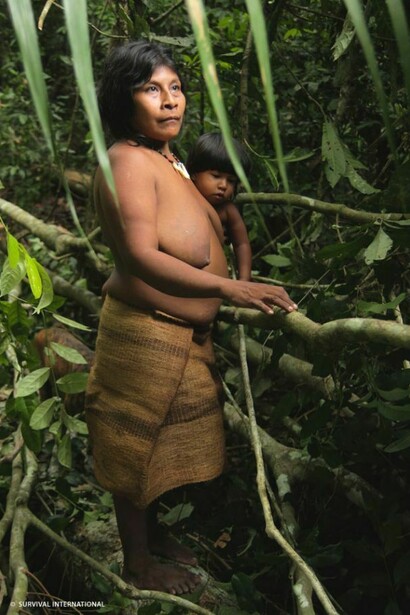 Maman et fils indigènes