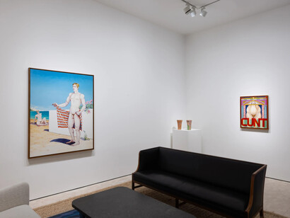 Caroline Coon, Fear gives wings to courage, exhibition view. Courtesy of Stephen Friedman Gallery