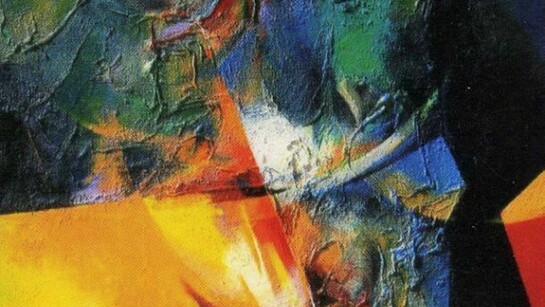 Helder Bandarra, Vibrações (pormenores), 2013, técnica mista sobre tela, 110 x 110 cm