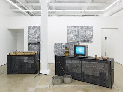 Jay Heikes, Second wave, exhibition view. Courtesy of Adams and Ollman 