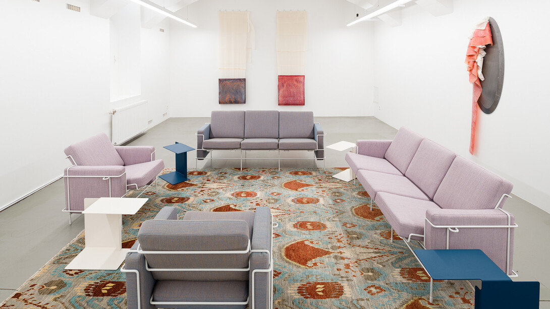 Liesl Raff, Wallpapers, gathers and mirages, exhibition view. Courtesy of Galerie Eva Presenhuber
