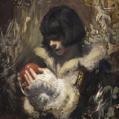 Nadezda - Apples_In_February_12x12. Courtesy of Spoke Art