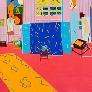 Guy Yanai, Pink Studio (For Ava) After Matisse, 2014, oil on linen, 180 x 240 cm