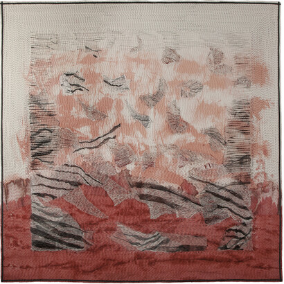 Pauline Burbidge, Lindisfarne Revisited (in the collection of the Shipley Art Gallery), 2011, 198 x 202 cm, photo Luke Wa~1