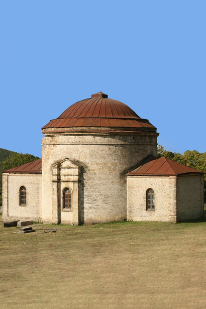 A 6th-century Caucasian Albanian church in Shaki, Azerbaijan, now a museum of national folk art