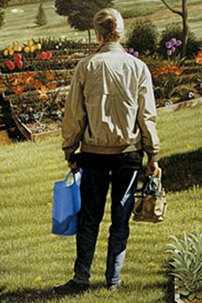 Stone Roberts, Garden, 2002, Oil on linen, 60 1/4 x 37 3/4 in.