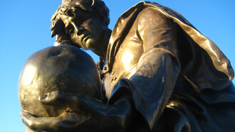 Statue of Hamlet in Stratford-upon-Avon, England, UK