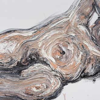 Liu Ying 劉瑛, Visions of the incarnate 6 道成肉身六 (detail), 2025. Courtesy of Leo Gallery