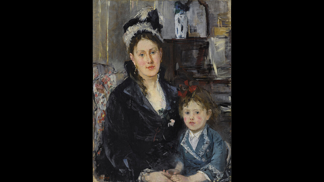 Berthe Morisot, Madame Boursier and her Daughter, ca. 1873. Oil on canvas, 74.5 x 56.8 cm. Brooklyn Museum Collection Fund, Photo by Sarah DeSantis. Courtesy of Palazzo Zabarella 