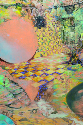 Detail of Benjamin Deakin, Reflector, 2018, oil on canvas