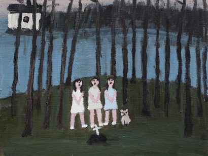 The Red House in the Woods. Courtesy of Anna Zorina Gallery