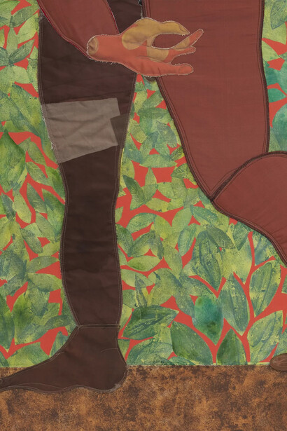 Tschabalala Self, Adán y Eva (detalle), 2025. Cortesía de Parrish Art Museum