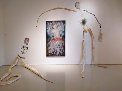 Marina Daiez, Ontogenia plantihumana, exhibition view. Courtesy of Nora Fisch Gallery
