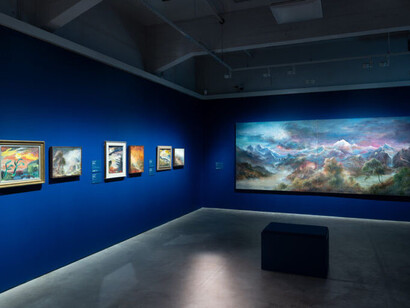 Petri Ala-Maunus and Mauno Markkula, Blazing sky, exhibition view. Courtesy of HAM