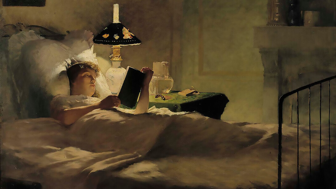 Evening reading by Georg Pauli