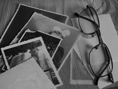 Black and white photos showing people from our lives