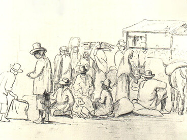 Camille Pissarro, Escenas del mercado, c. 1853