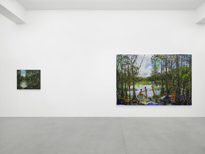 Verne Dawson, Hamlet’s mill, exhibition view. Courtesy of Galerie Eva Presenhuber