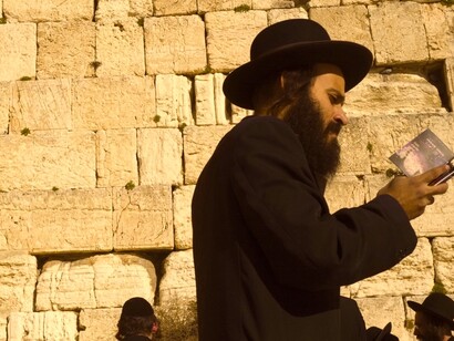 Ultraortodoxos en el Muro de los Lamentos