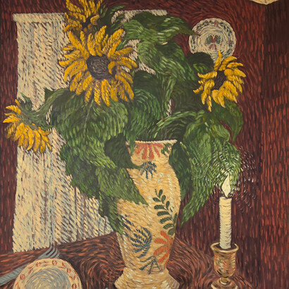 Jess Cochrane, Sunflowers at corner 75, 2025. Courtesy of the artist and Sullivan+Strumpf. Photography by TBC