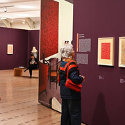 Anni Albers, Constructing textiles, vue de l'exposition. Avec l'aimable autorisation du Zentrum Paul Klee