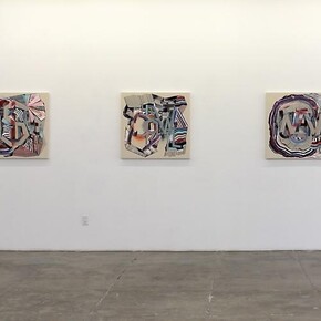 Feodor Voronov, Exhibition view. Courtesy of Mark Moore Fine Art