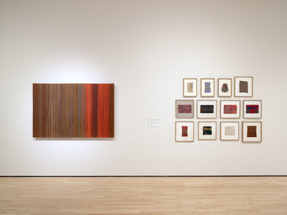 Sheila Hicks, New work, exhibition view. Courtesy of San Francisco Museum of Modern Art