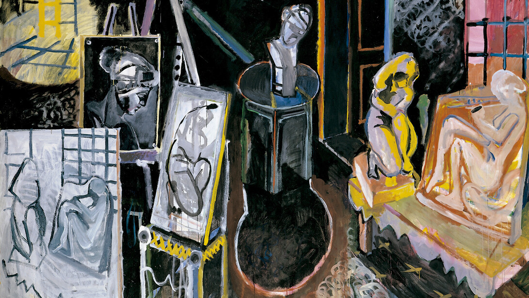 Juan Navarro Baldeweg, Academia negra, 1987. Courtesy of Museo Carmen Thyssen