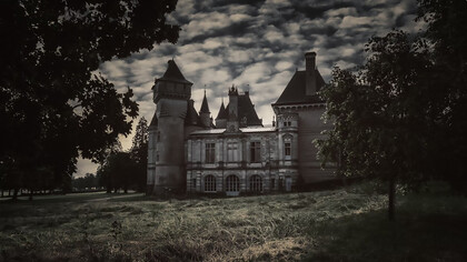 Château de Bresse-sur-Grosne stands in the heart of a quiet field—a mysterious and majestic presence in rural France